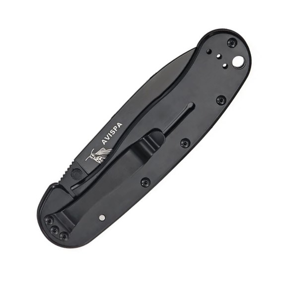 EDC нож Esee Knives Avispa Black Blade D2 Nylon Coyote brown (BRK1302CBB), Покрытие клинка: Black, Цвет : Коричневый, Марка стали: D2, Материал рукояти: Нейлон, изображение 3
