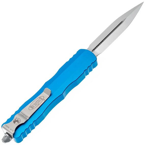 Автоматический выкидной нож Microtech Dirac Delta D/E Satin Standard Blue (227-4BL), изображение 2