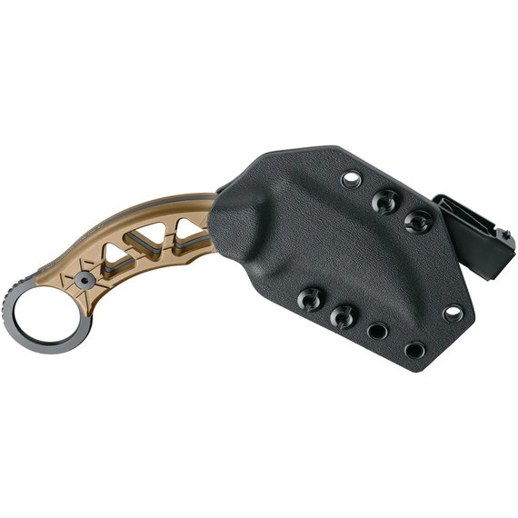 Нож керамбит Fox Tribal K Black Blade Titanium Bronze (FX-803 TiPVD), изображение 2