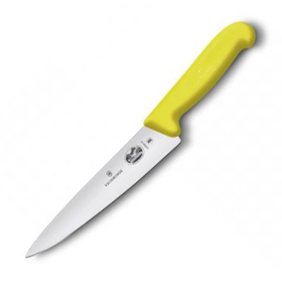 Hож кухонный отделочный Victorinox Fibrox 19 см, желтый 5.2008.19