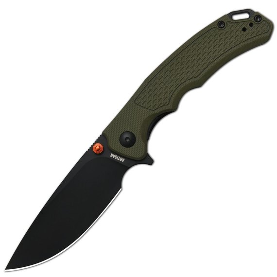 EDC ніж Artisan Tradition V2 Black Blade Green (1702M-BGN), Колір: Зелений