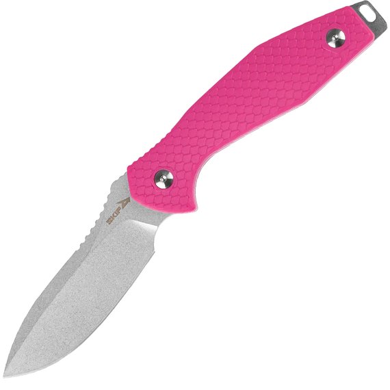 EDC нож Skif Adventure FB Jr SW Pink (FBL-003JSWPN), Покрытие клинка: SW (Stonewash), Цвет : Розовый