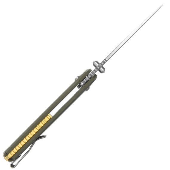 EDC нож CJRB Nanner Green (J1955-GN), Покрытие клинка: SW (Stonewash), Цвет : Зелёный, изображение 3