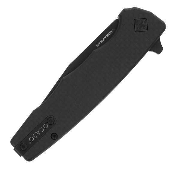 EDC нож Ocaso Strategy Carbon Fiber + G-10 Black (29BCB), Покрытие клинка: Black PVD , изображение 3