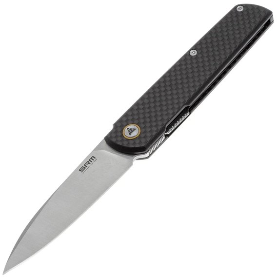 EDC ніж San Ren Mu Qrick G10 + carbon fiber чорний (408L-KB)