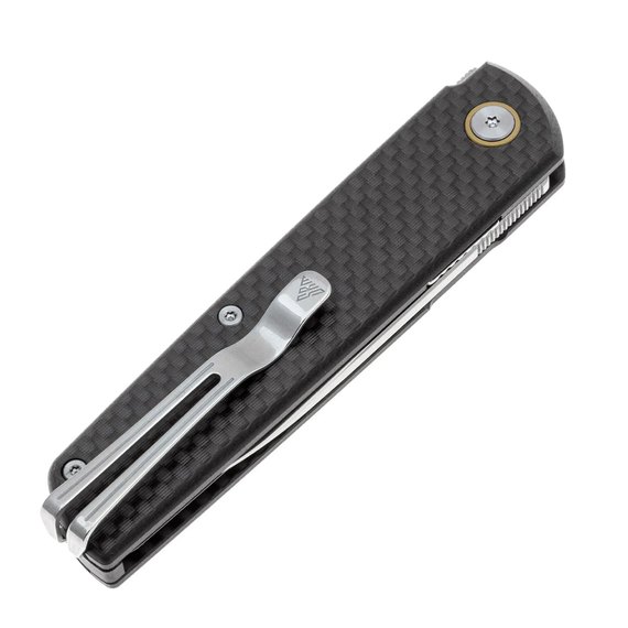 EDC ніж San Ren Mu Qrick G10 + carbon fiber чорний (408L-KB), зображення 4