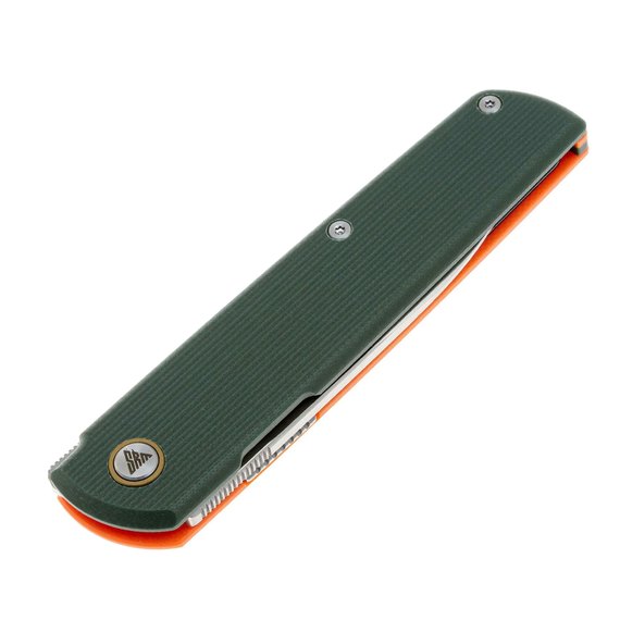 EDC нож San Ren Mu Qrick G10 зелено-оранжевый (408L-GX), изображение 5