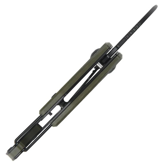 Маленький складаний ніж CJRB Anansi BB Green (J1964-BGN), Покриття клинка: BSW (Black Stonewash), Колір: Зелений, зображення 4