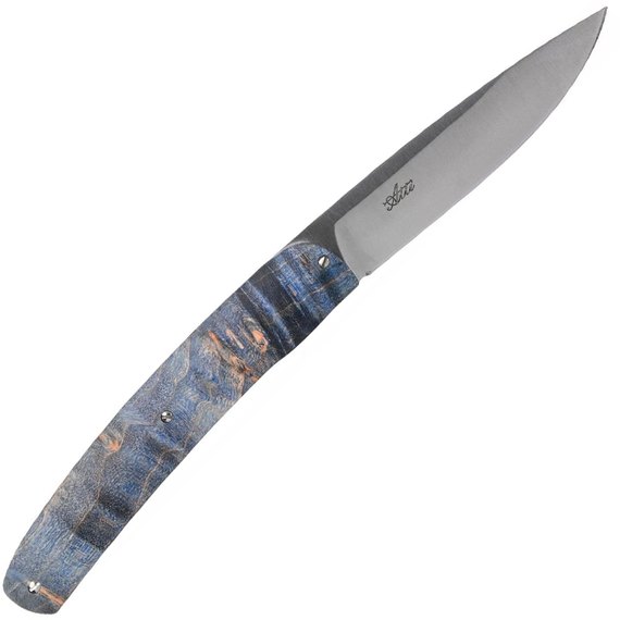 Джентльменский нож Maserin Gourmet синий кап тополя (380/RB), Цвет : Синий, Материал клинка: Нержавеющая сталь, изображение 2