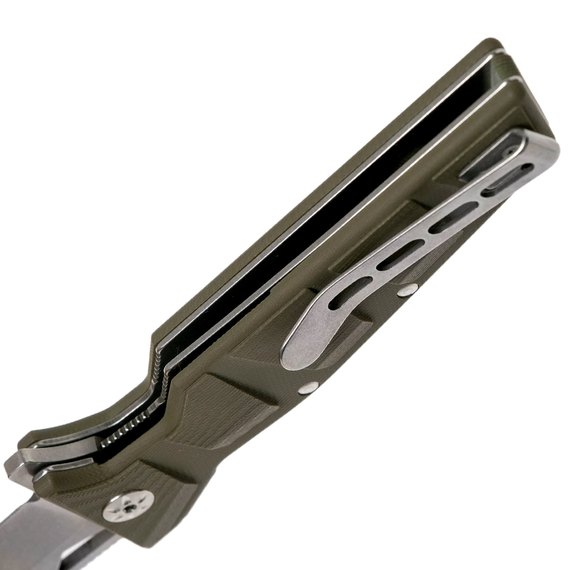Нож тактический Maserin Artiglio зеленый (420/G10V), изображение 4