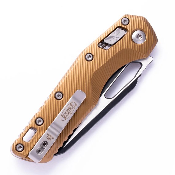 Карманный нож Microtech MSI SE, fluted black, алюминий, tan (210-1FLTA), Цвет : Tan, изображение 2