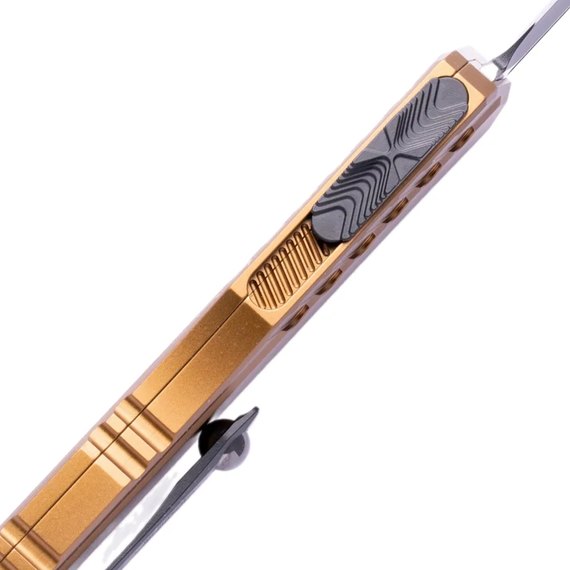 Автоматический выкидной нож Microtech Cypher II D/E OTF tan (1242-1TA), изображение 2