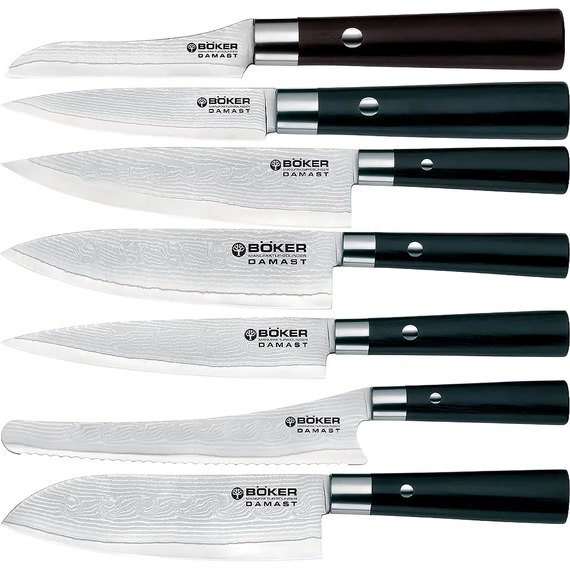 Набор кухонных ножей Boker Damast Black Set (130425SET), изображение 2