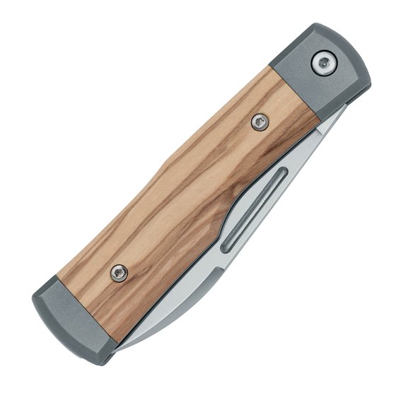 Джентльменский нож Fox Gunstock M390 Olive Wood Titanium Black (FX-558 OL), изображение 2