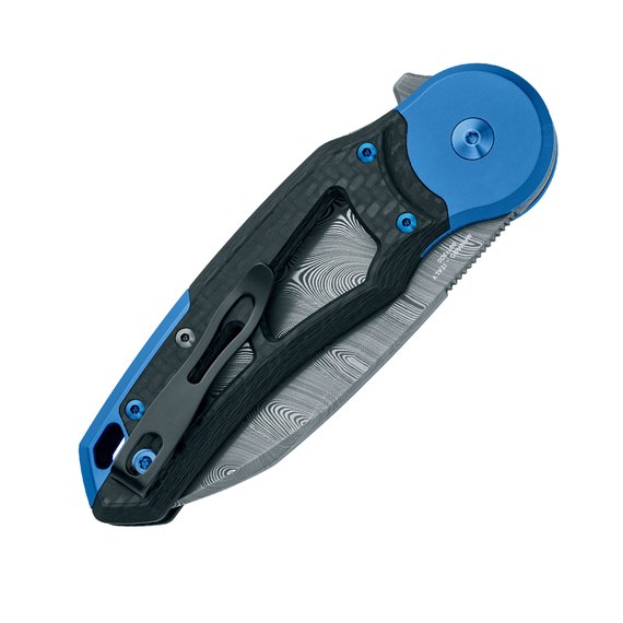 Ніж туристичний Fox Metamorphosis Damasteel CF blue (FX-556-B1), зображення 3