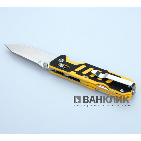 Нож Ganzo G735-YB черно-желтый