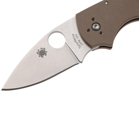 Колекційний ніж Spyderco Lil Native Sprint Run BackLock Brown (C230MBGPBN15V), зображення 4