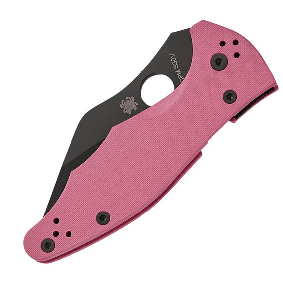 Колекційний ніж Spyderco Yojimbo 2 Black Blade Sprint Run Pink (C85GPNBKP2), зображення 3