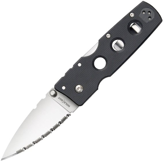 EDC нож Cold Steel Hold Out 3" Serrated Edge Black S35VN (CS-11G3S)