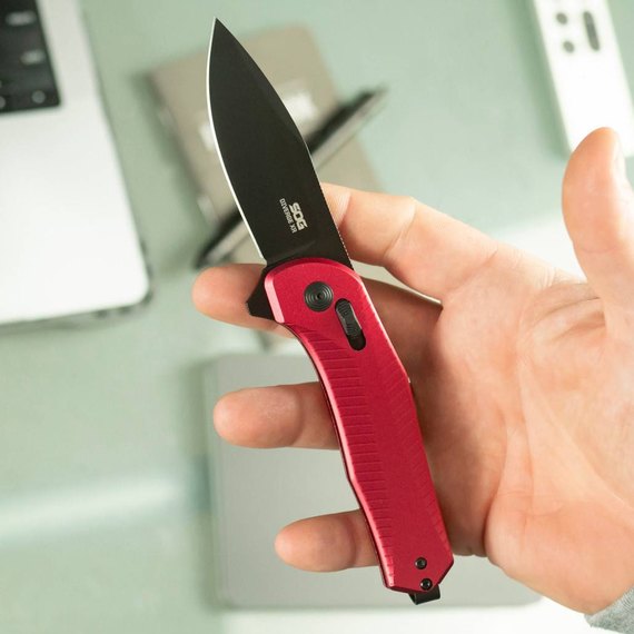 EDC нож SOG Diverge XR Drop Point Dark Red/Black (SOG 12-02-06-43), изображение 7