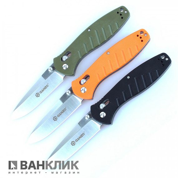 Нож Ganzo G738-OR оранжевый