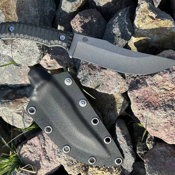 Нож армейский (военный) Blade Brothers Knives Навахеро Стоунвош, изображение 7