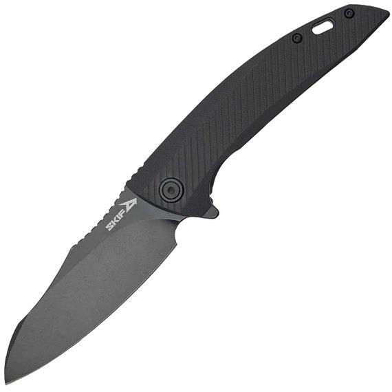 EDC нож Skif Vulture BSW Black (OL-008DBSWB), Покрытие клинка: BSW (Black Stonewash), Цвет : Чёрный