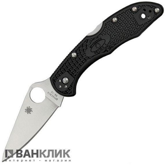 Нож Spyderco Delica4 Flat Ground Black (C11FPBK)