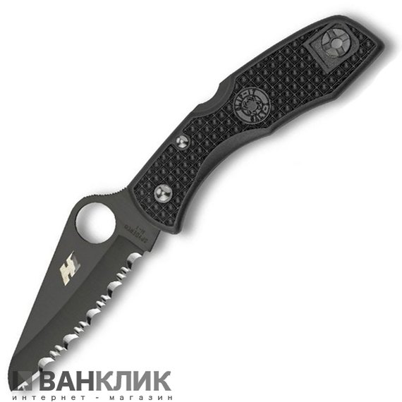 Нож Spyderco Salt 1 black blade spyderedge (C88SBBK)