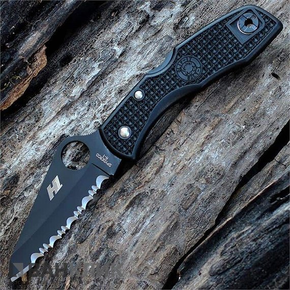 Нож Spyderco Salt 1 black blade spyderedge (C88SBBK)
