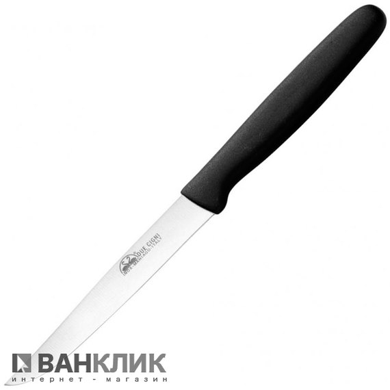 Нож кухонный Due Cigni Steak черный (713/11)