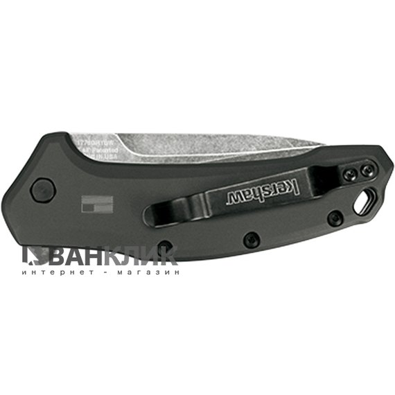 Нож Kershaw Link - Gray Aluminium Blackwash 1776GRYBW