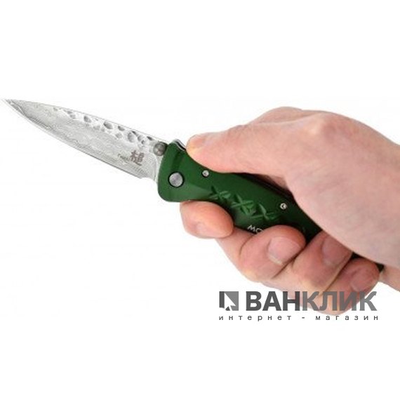 Нож Mcusta Fusion Damascus зеленый MC-0163D