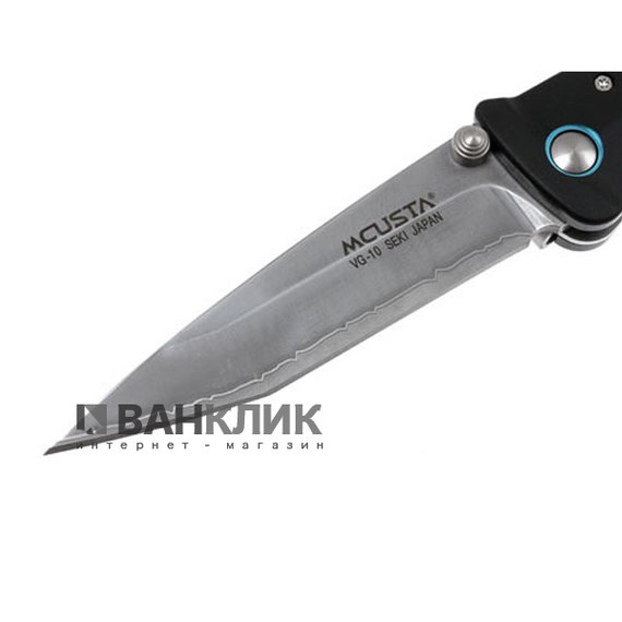 Нож Mcusta Katana черный/синий MC-0041C