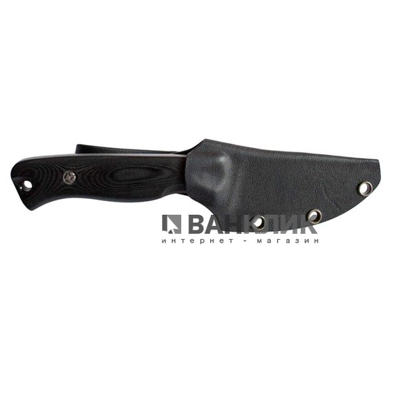 Нож N.C. Custom "Fang" black stonewashed