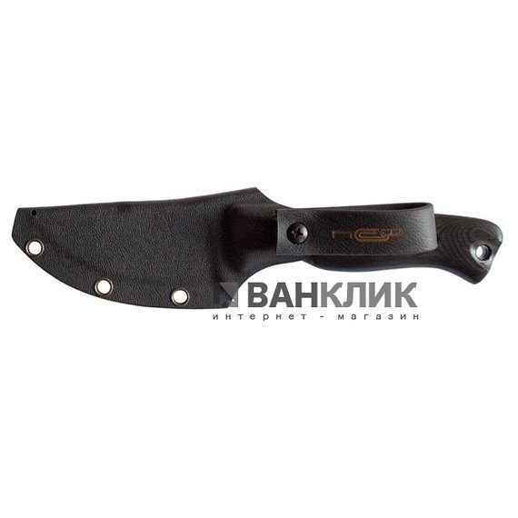 Нож N.C. Custom "Fang" black stonewashed