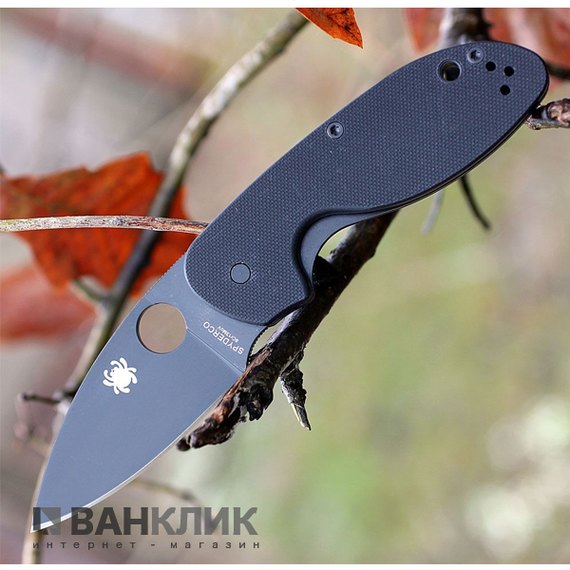 Нож Spyderco Efficent Black Blade (C216GPBBK)
