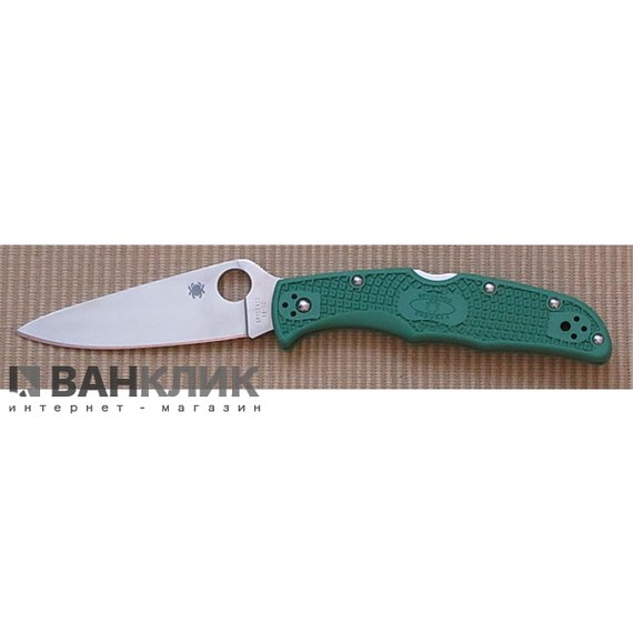 Нож Spyderco Endura 4 Flat Ground зеленый (C10FPGR)