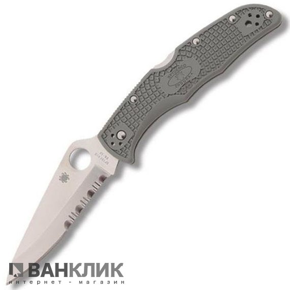 Нож Spyderco Endura 4 серо-зелёный C10PSFG