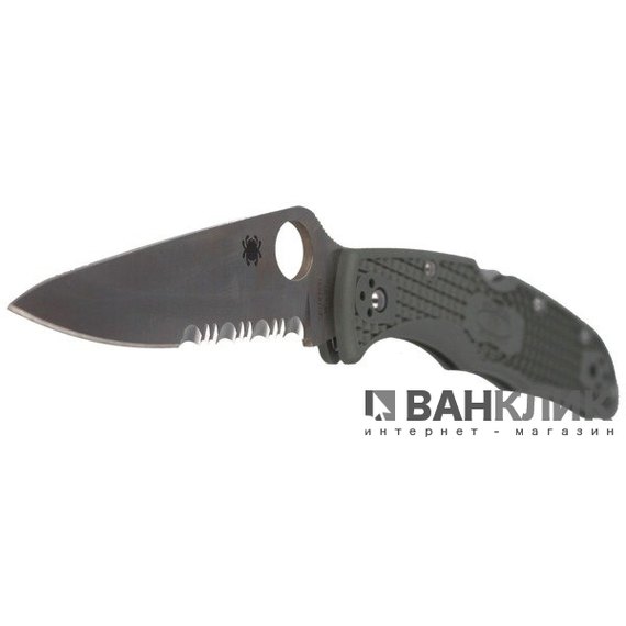 Нож Spyderco Endura 4 серо-зелёный C10PSFG