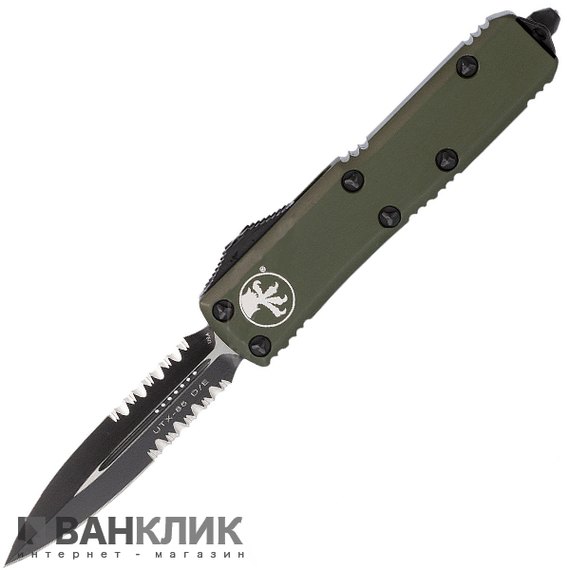 Нож Microtech UTX-85 Tanto Point Black Blade od green 233-2OD