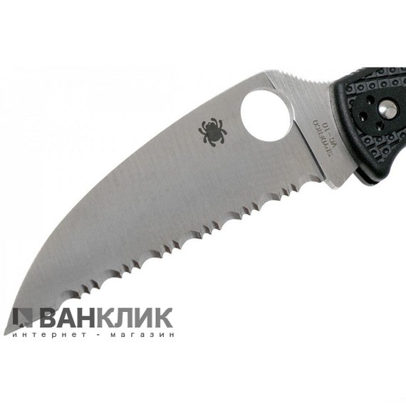 Нож Spyderco Endura Wharncliffe серрейтор (C10FSWCBK)