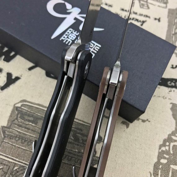 Нож CH 3504 G10 brown