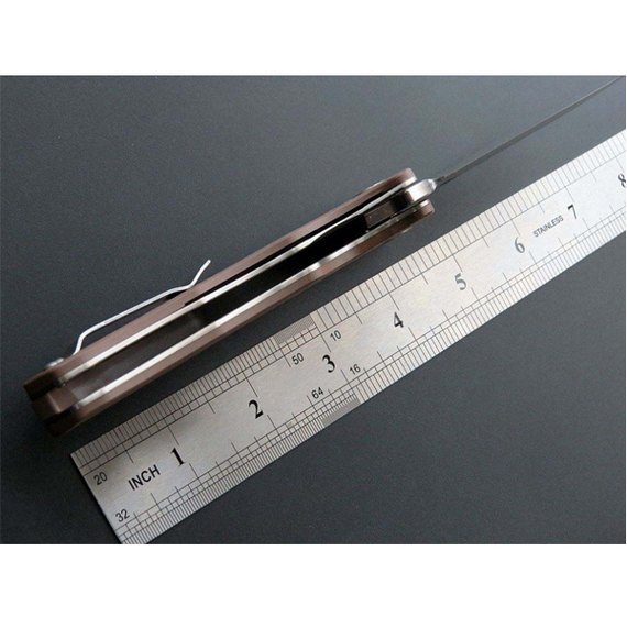 Нож CH 3504 G10 brown