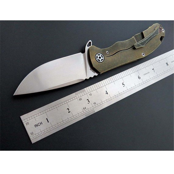 Нож CH 3504 TC4 gold