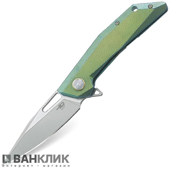 Нож Bestech Knife SHRAPNEL Green and Gold BT1802B