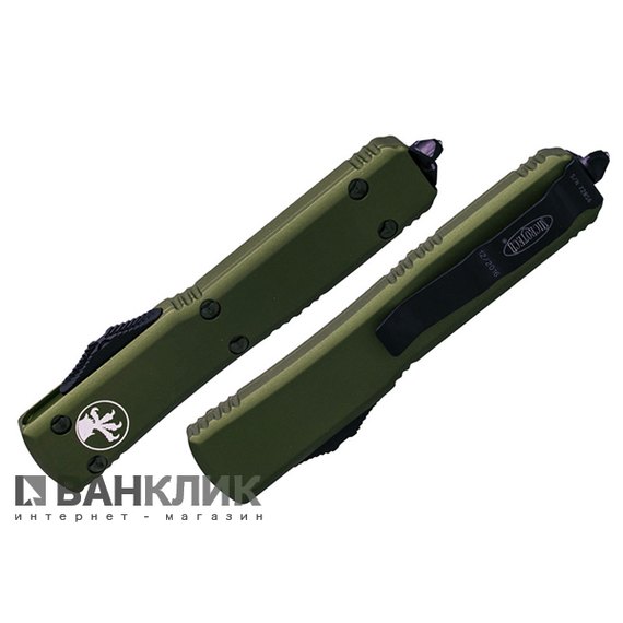 Нож Microtech Ultrtaech Drop Point Black Blade od green 121-1OD