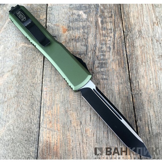 Нож Microtech Ultrtaech Drop Point Black Blade od green 121-1OD