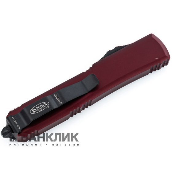 Нож Microtech Ultratech Tanto Point Black Blade merlot red 123-1MR