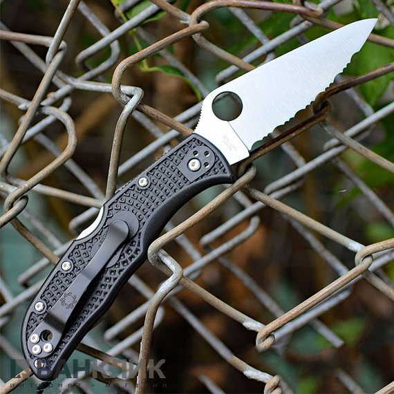 Нож Spyderco Endela, серрейтор (C243SBK)
